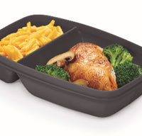 Contenants pour repas / 2 sections - Ensemble de 3