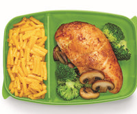 Contenants pour repas / 2 sections - Ensemble de 3