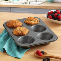6 Cup Non-Stick Giant Muffin Pan - Chicago Metallic Professional Series