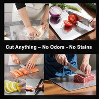 RBrands Steel Cutting Boards with Counter Guard