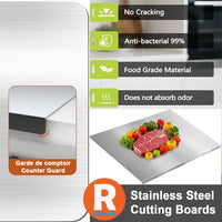 RBrands Steel Cutting Boards with Counter Guard