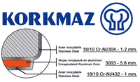 Korkmaz 33.5 lt. Stock Pot  - ProLine