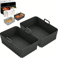 Reusable Silicone Rectangle Air Fryer Pot