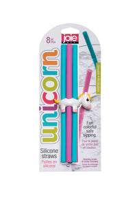 Unicorn Silicone Straws - 8 piece set